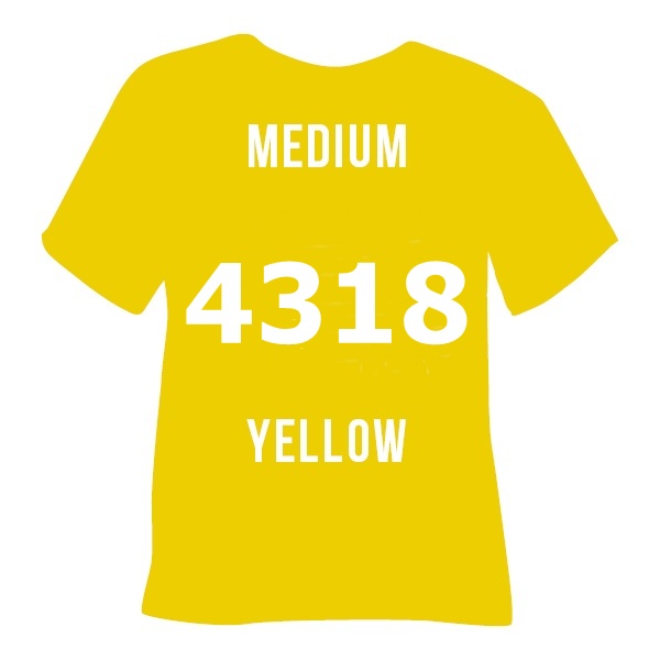 4318 medium yellow жовта середня perform Термоплівка 4318 MEDIUM YELLOW середньо-жовта Poli-Flex Perform