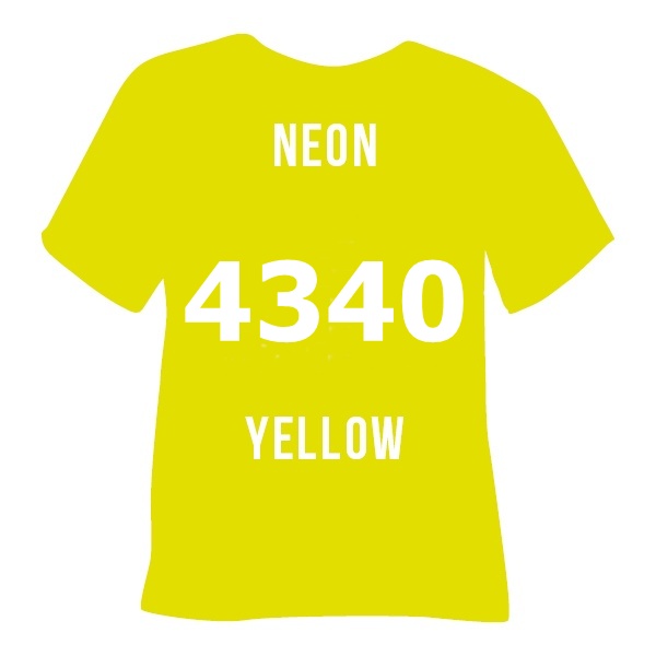 4340 poli tape neon yellow неон жовтий perform Термоплівка 4340 NEON YELLOW неон жовтий Poli-Flex Perform